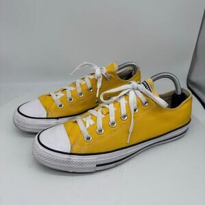 Converse Chuck Taylor All Star Low Top Yellow Lace Up Sneaker Men 8 Women 10